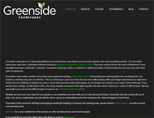 Tablet Screenshot of greensidelandscaping.com.au